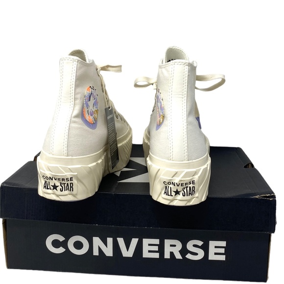 Converse Ctas Lift Platform High Shoe Skate Canvas Women Casual Sneakers A01732C - Picture 5 of 12